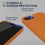 Laptop, Telefoane si Tablete - Telefoane mobile si accesorii - Accesorii Telefoane - Huse telefoane - Husa Kwmobile pentru iPhone 17e/16e, anti-alunecare, sticla temperata, portocaliu - Infinity.ro