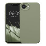 Laptop, Telefoane si Tablete - Telefoane mobile si accesorii - Accesorii Telefoane - Huse telefoane - Husa Kwmobile pentru iPhone 17e/16e, anti-alunecare, silicon, verde, gri - Infinity.ro