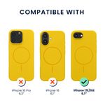 Laptop, Telefoane si Tablete - Telefoane mobile si accesorii - Accesorii Telefoane - Huse telefoane - Husa Kwmobile pentru iPhone 17e/16e, compatibilitate MagSafe, silicon, galben - Infinity.ro