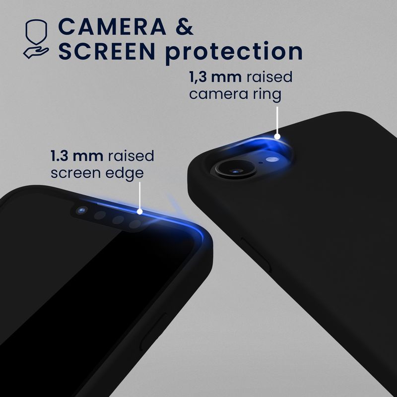 Laptop, Telefoane si Tablete - Telefoane mobile si accesorii - Accesorii Telefoane - Huse telefoane - Husa Kwmobile pentru iPhone 17e/16e, compatibilitate MagSafe, anti-alunecare, silicon, negru - Infinity.ro