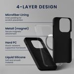 Laptop, Telefoane si Tablete - Telefoane mobile si accesorii - Accesorii Telefoane - Huse telefoane - Husa Kwmobile pentru iPhone 17e/16e, compatibilitate MagSafe, anti-alunecare, silicon, negru - Infinity.ro