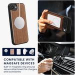 Laptop, Telefoane si Tablete - Telefoane mobile si accesorii - Accesorii Telefoane - Huse telefoane - Husa Kwmobile pentru iPhone 17e/16e, compatibilitate MagSafe, lemn, TPU, maro - Infinity.ro