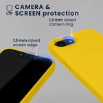 Laptop, Telefoane si Tablete - Telefoane mobile si accesorii - Accesorii Telefoane - Huse telefoane - Husa Kwmobile pentru iPhone 17e/16e, compatibilitate MagSafe, anti-alunecare, silicon, galben - Infinity.ro