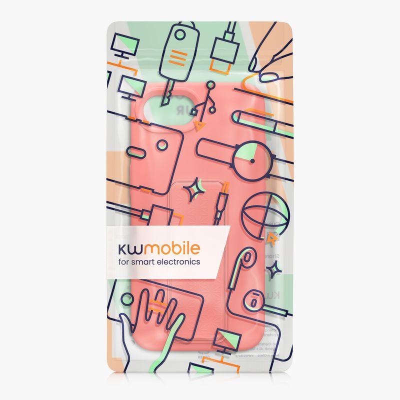 Laptop, Telefoane si Tablete - Telefoane mobile si accesorii - Accesorii Telefoane - Huse telefoane - Husa Kwmobile pentru iPhone 17e/16e, functie stand, silicon, coral - Infinity.ro