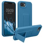Laptop, Telefoane si Tablete - Telefoane mobile si accesorii - Accesorii Telefoane - Huse telefoane - Husa Kwmobile pentru iPhone 17e/16e, functie stand, silicon, albastru - Infinity.ro