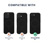 Laptop, Telefoane si Tablete - Telefoane mobile si accesorii - Accesorii Telefoane - Huse telefoane - Husa Kwmobile pentru iPhone 17e/16e, compatibilitate MagSafe, silicon, negru - Infinity.ro