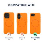 Laptop, Telefoane si Tablete - Telefoane mobile si accesorii - Accesorii Telefoane - Huse telefoane - Husa Kwmobile pentru iPhone 17e/16e, compatibilitate MagSafe, silicon, portocaliu - Infinity.ro