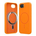 Laptop, Telefoane si Tablete - Telefoane mobile si accesorii - Accesorii Telefoane - Huse telefoane - Husa Kwmobile pentru iPhone 17e/16e, compatibilitate MagSafe, silicon, portocaliu - Infinity.ro