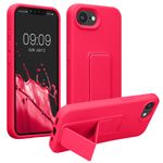 Laptop, Telefoane si Tablete - Telefoane mobile si accesorii - Accesorii Telefoane - Huse telefoane - Husa Kwmobile pentru iPhone 17e/16e, functie stand, silicon, roz - Infinity.ro