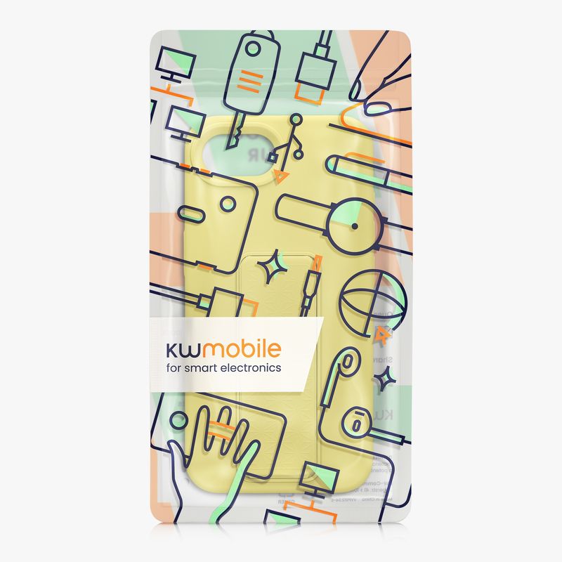 Laptop, Telefoane si Tablete - Telefoane mobile si accesorii - Accesorii Telefoane - Huse telefoane - Husa Kwmobile pentru iPhone 17e/16e, functie stand, silicon, galben - Infinity.ro