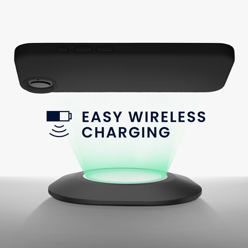 Laptop, Telefoane si Tablete - Telefoane mobile si accesorii - Accesorii Telefoane - Huse telefoane - Husa Kwmobile pentru iPhone 17e/16e, incarcare wireless, anti-alunecare, silicon, negru - Infinity.ro