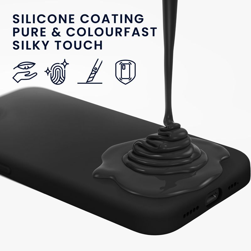 Laptop, Telefoane si Tablete - Telefoane mobile si accesorii - Accesorii Telefoane - Huse telefoane - Husa Kwmobile pentru iPhone 17e/16e, incarcare wireless, anti-alunecare, silicon, negru - Infinity.ro