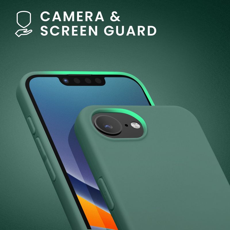 Laptop, Telefoane si Tablete - Telefoane mobile si accesorii - Accesorii Telefoane - Huse telefoane - Husa Kwmobile pentru iPhone 17e/16e, incarcare wireless, anti-alunecare, TPU, verde - Infinity.ro