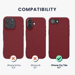 Laptop, Telefoane si Tablete - Telefoane mobile si accesorii - Accesorii Telefoane - Huse telefoane - Husa Kwmobile pentru iPhone 17e/16e, incarcare wireless, anti-alunecare, TPU, mov - Infinity.ro