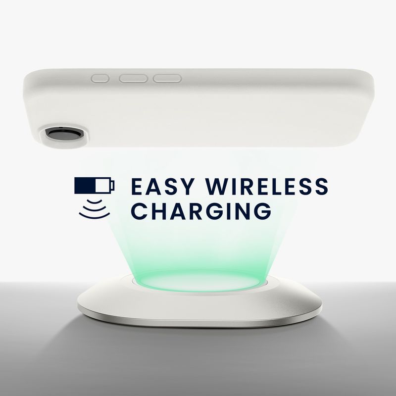 Laptop, Telefoane si Tablete - Telefoane mobile si accesorii - Accesorii Telefoane - Huse telefoane - Husa Kwmobile pentru iPhone 17e/16e, incarcare wireless, silicon, alb - Infinity.ro