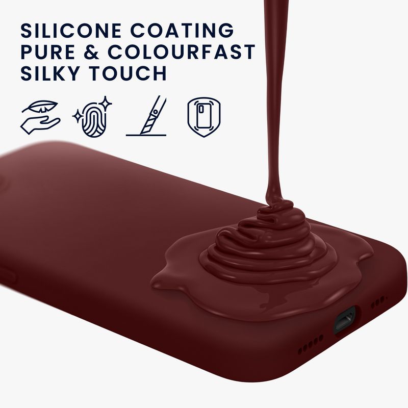 Laptop, Telefoane si Tablete - Telefoane mobile si accesorii - Accesorii Telefoane - Huse telefoane - Husa Kwmobile pentru iPhone 17e/16e, incarcare wireless, anti-alunecare, silicon, mov - Infinity.ro