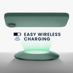 Laptop, Telefoane si Tablete - Telefoane mobile si accesorii - Accesorii Telefoane - Huse telefoane - Husa Kwmobile pentru iPhone 17e/16e, incarcare wireless, anti-alunecare, silicon, verde - Infinity.ro