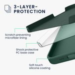 Laptop, Telefoane si Tablete - Telefoane mobile si accesorii - Accesorii Telefoane - Huse telefoane - Husa Kwmobile pentru iPhone 17e/16e, incarcare wireless, anti-alunecare, silicon, verde - Infinity.ro