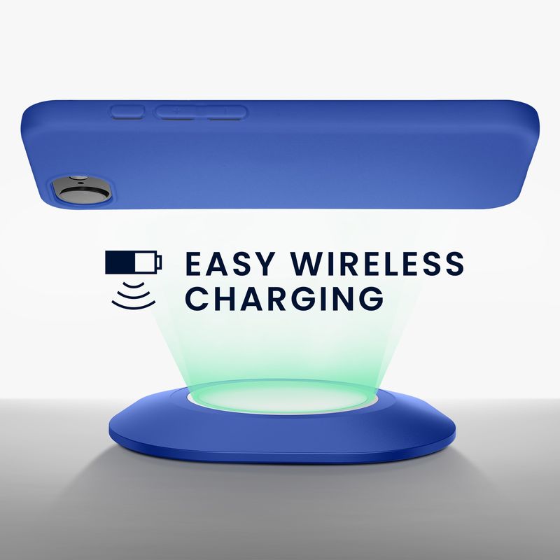 Laptop, Telefoane si Tablete - Telefoane mobile si accesorii - Accesorii Telefoane - Huse telefoane - Husa Kwmobile pentru iPhone 17e/16e, incarcare wireless, silicon, albastru baltic - Infinity.ro