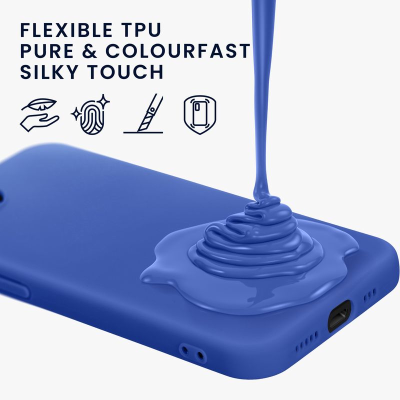Laptop, Telefoane si Tablete - Telefoane mobile si accesorii - Accesorii Telefoane - Huse telefoane - Husa Kwmobile pentru iPhone 17e/16e, incarcare wireless, silicon, albastru baltic - Infinity.ro