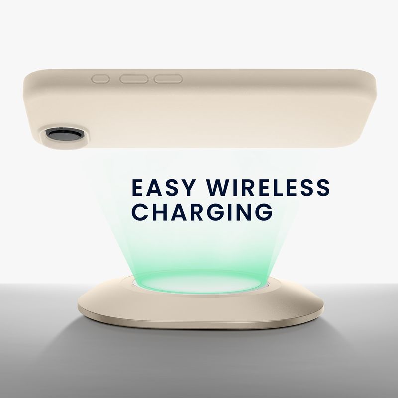 Laptop, Telefoane si Tablete - Telefoane mobile si accesorii - Accesorii Telefoane - Huse telefoane - Husa Kwmobile pentru iPhone 17e/16e, incarcare wireless, silicon, bej - Infinity.ro