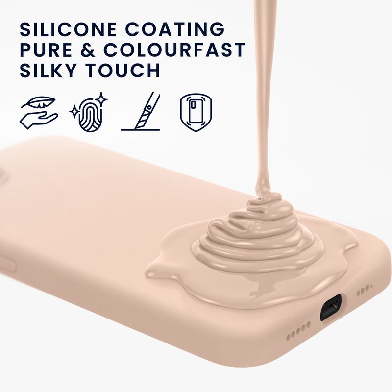 Laptop, Telefoane si Tablete - Telefoane mobile si accesorii - Accesorii Telefoane - Huse telefoane - Husa Kwmobile pentru iPhone 17e/16e, incarcare wireless, silicon, bej, TPU - Infinity.ro