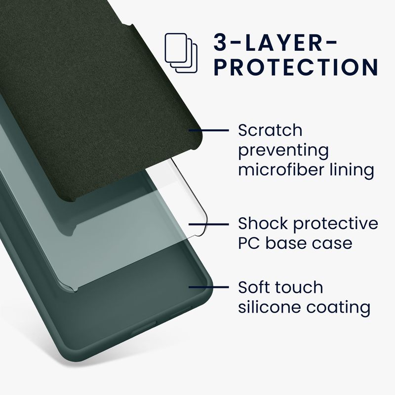 Laptop, Telefoane si Tablete - Telefoane mobile si accesorii - Accesorii Telefoane - Huse telefoane - Husa Kwmobile pentru iPhone 17e/16e, incarcare wireless, silicon, albastru verzui - Infinity.ro