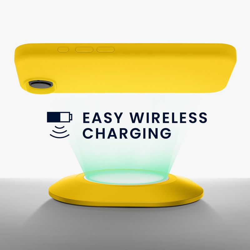 Laptop, Telefoane si Tablete - Telefoane mobile si accesorii - Accesorii Telefoane - Huse telefoane - Husa Kwmobile pentru iPhone 17e/16e, incarcare wireless, silicon, galben - Infinity.ro