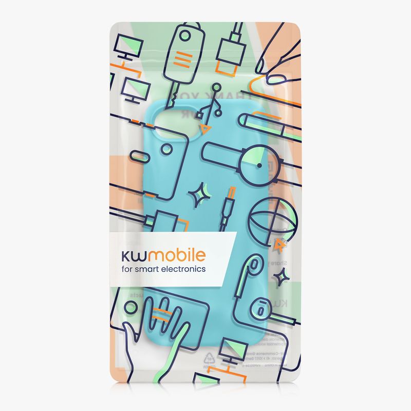 Laptop, Telefoane si Tablete - Telefoane mobile si accesorii - Accesorii Telefoane - Huse telefoane - Husa Kwmobile pentru iPhone 17e/16e, incarcare wireless, silicon, albastru glaciar - Infinity.ro