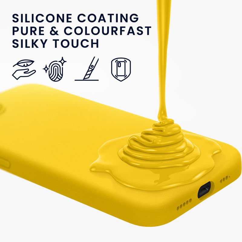 Laptop, Telefoane si Tablete - Telefoane mobile si accesorii - Accesorii Telefoane - Huse telefoane - Husa Kwmobile pentru iPhone 17e/16e, incarcare wireless, silicon, galben - Infinity.ro