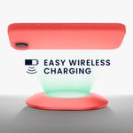 Laptop, Telefoane si Tablete - Telefoane mobile si accesorii - Accesorii Telefoane - Huse telefoane - Husa Kwmobile pentru iPhone 17e/16e, incarcare wireless, silicon, coral neon - Infinity.ro