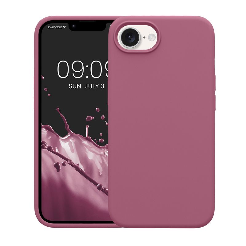 Laptop, Telefoane si Tablete - Telefoane mobile si accesorii - Accesorii Telefoane - Huse telefoane - Husa Kwmobile pentru iPhone 17e/16e, incarcare wireless, silicon, mov orhidee - Infinity.ro