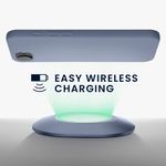 Laptop, Telefoane si Tablete - Telefoane mobile si accesorii - Accesorii Telefoane - Huse telefoane - Husa Kwmobile pentru iPhone 17e/16e, incarcare wireless, silicon, gri-lavanda - Infinity.ro
