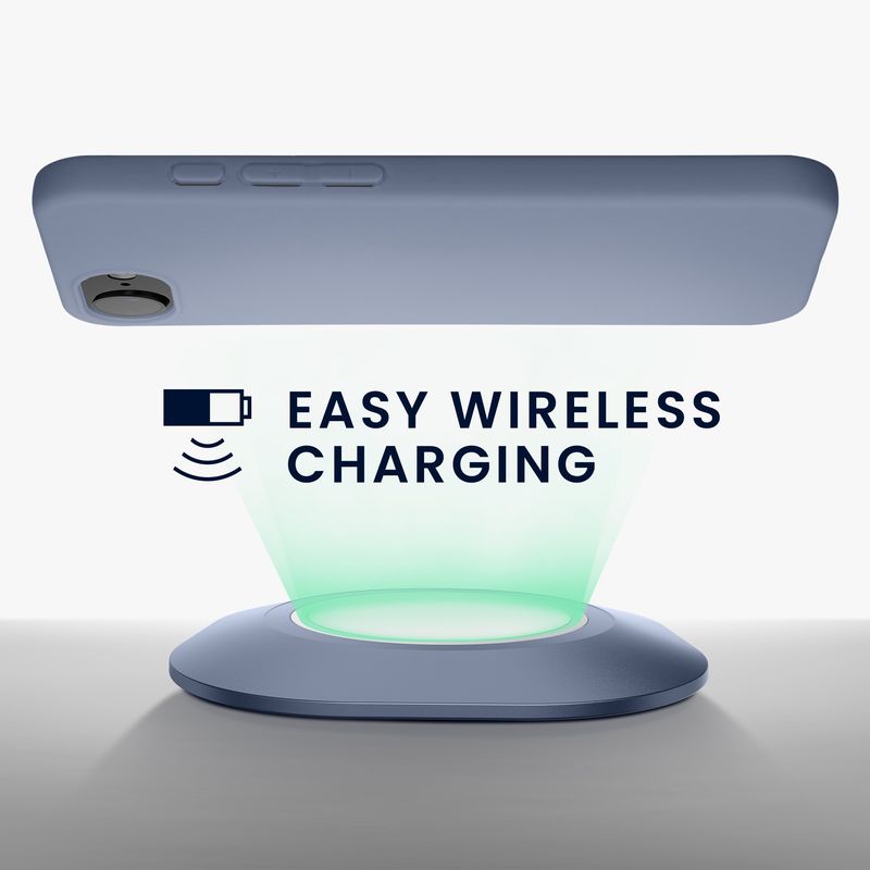 Laptop, Telefoane si Tablete - Telefoane mobile si accesorii - Accesorii Telefoane - Huse telefoane - Husa Kwmobile pentru iPhone 17e/16e, incarcare wireless, silicon, gri-lavanda - Infinity.ro