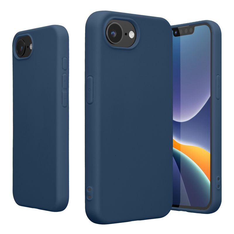 Laptop, Telefoane si Tablete - Telefoane mobile si accesorii - Accesorii Telefoane - Huse telefoane - Husa Kwmobile pentru iPhone 17e/16e, incarcare wireless, silicon, bleumarin - Infinity.ro