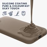 Laptop, Telefoane si Tablete - Telefoane mobile si accesorii - Accesorii Telefoane - Huse telefoane - Husa Kwmobile pentru iPhone 17e/16e, incarcare wireless, silicon, gri, bej - Infinity.ro