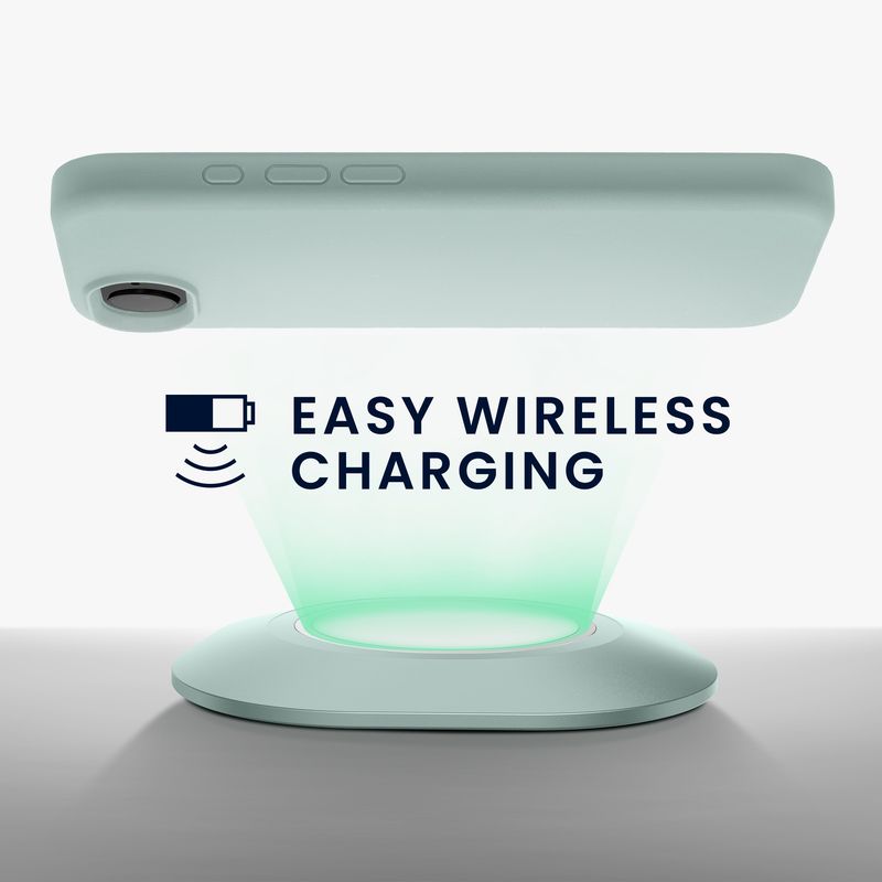 Laptop, Telefoane si Tablete - Telefoane mobile si accesorii - Accesorii Telefoane - Huse telefoane - Husa Kwmobile pentru iPhone 17e/16e, incarcare wireless, silicon, menta - Infinity.ro