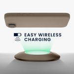 Laptop, Telefoane si Tablete - Telefoane mobile si accesorii - Accesorii Telefoane - Huse telefoane - Husa Kwmobile pentru iPhone 17e/16e, incarcare wireless, silicon, gri, bej - Infinity.ro