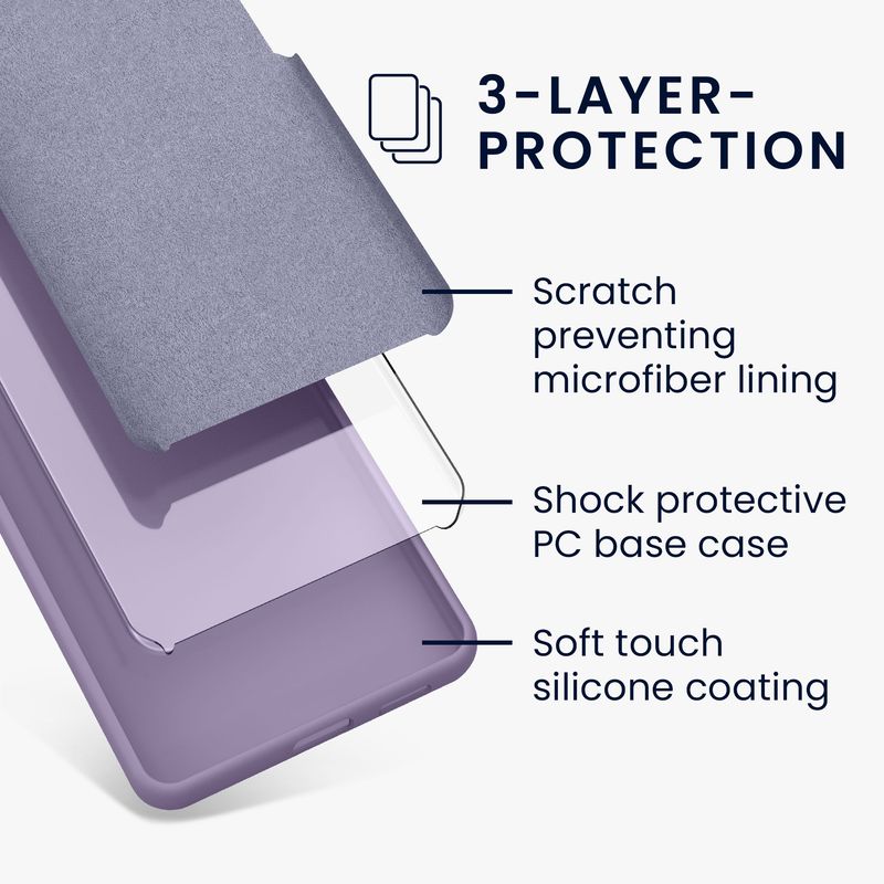 Laptop, Telefoane si Tablete - Telefoane mobile si accesorii - Accesorii Telefoane - Huse telefoane - Husa Kwmobile pentru iPhone 17e/16e, incarcare wireless, silicon, mov violet - Infinity.ro