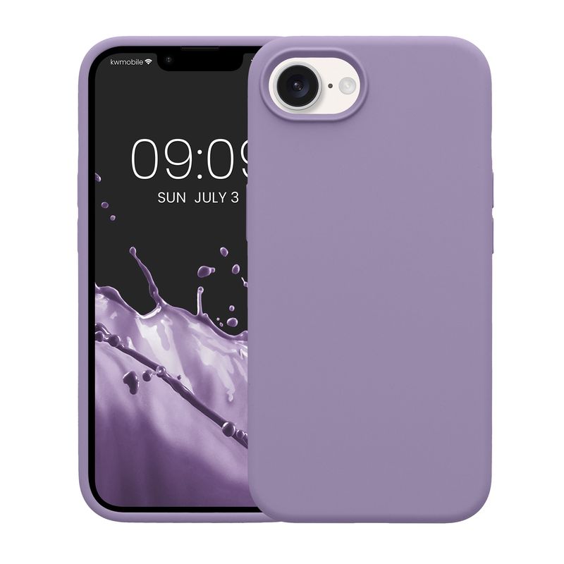 Laptop, Telefoane si Tablete - Telefoane mobile si accesorii - Accesorii Telefoane - Huse telefoane - Husa Kwmobile pentru iPhone 17e/16e, incarcare wireless, silicon, mov violet - Infinity.ro
