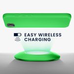 Laptop, Telefoane si Tablete - Telefoane mobile si accesorii - Accesorii Telefoane - Huse telefoane - Husa Kwmobile pentru iPhone 17e/16e, incarcare wireless, silicon, verde neon - Infinity.ro