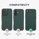 Laptop, Telefoane si Tablete - Telefoane mobile si accesorii - Accesorii Telefoane - Huse telefoane - Husa Kwmobile pentru iPhone 17e/16e, incarcare wireless, TPU, albastru verzui - Infinity.ro
