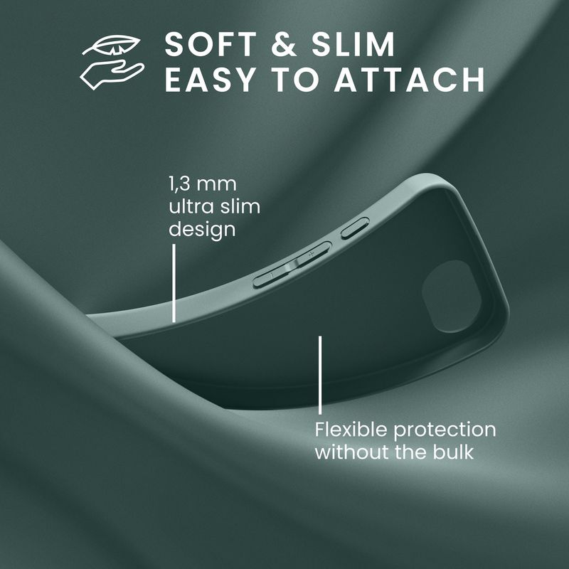 Laptop, Telefoane si Tablete - Telefoane mobile si accesorii - Accesorii Telefoane - Huse telefoane - Husa Kwmobile pentru iPhone 17e/16e, incarcare wireless, TPU, albastru verzui - Infinity.ro