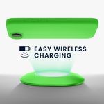Laptop, Telefoane si Tablete - Telefoane mobile si accesorii - Accesorii Telefoane - Huse telefoane - Husa Kwmobile pentru iPhone 17e/16e, incarcare wireless, silicon, verde lime - Infinity.ro