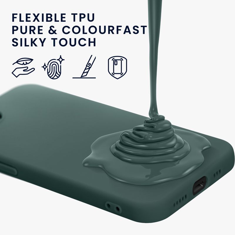 Laptop, Telefoane si Tablete - Telefoane mobile si accesorii - Accesorii Telefoane - Huse telefoane - Husa Kwmobile pentru iPhone 17e/16e, incarcare wireless, TPU, albastru verzui - Infinity.ro