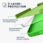 Laptop, Telefoane si Tablete - Telefoane mobile si accesorii - Accesorii Telefoane - Huse telefoane - Husa Kwmobile pentru iPhone 17e/16e, incarcare wireless, silicon, verde lime - Infinity.ro