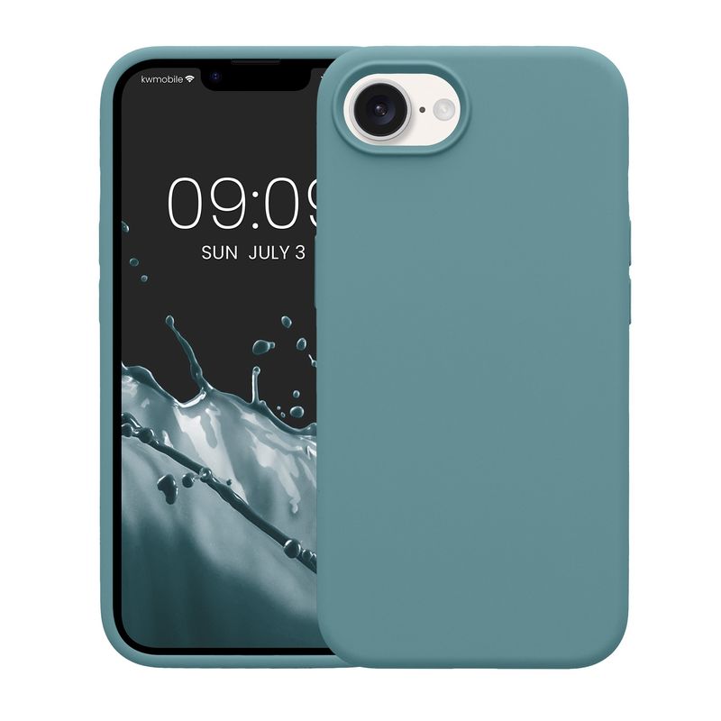 Laptop, Telefoane si Tablete - Telefoane mobile si accesorii - Accesorii Telefoane - Huse telefoane - Husa Kwmobile pentru iPhone 17e/16e, incarcare wireless, silicon, piatra - Infinity.ro
