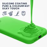 Laptop, Telefoane si Tablete - Telefoane mobile si accesorii - Accesorii Telefoane - Huse telefoane - Husa Kwmobile pentru iPhone 17e/16e, incarcare wireless, silicon, verde lime - Infinity.ro