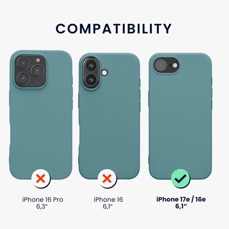 Laptop, Telefoane si Tablete - Telefoane mobile si accesorii - Accesorii Telefoane - Huse telefoane - Husa Kwmobile pentru iPhone 17e/16e, incarcare wireless, TPU, noapte - Infinity.ro