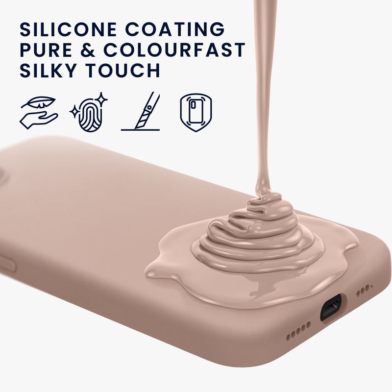 Laptop, Telefoane si Tablete - Telefoane mobile si accesorii - Accesorii Telefoane - Huse telefoane - Husa Kwmobile pentru iPhone 17e/16e, incarcare wireless, silicon, roz prafuit - Infinity.ro